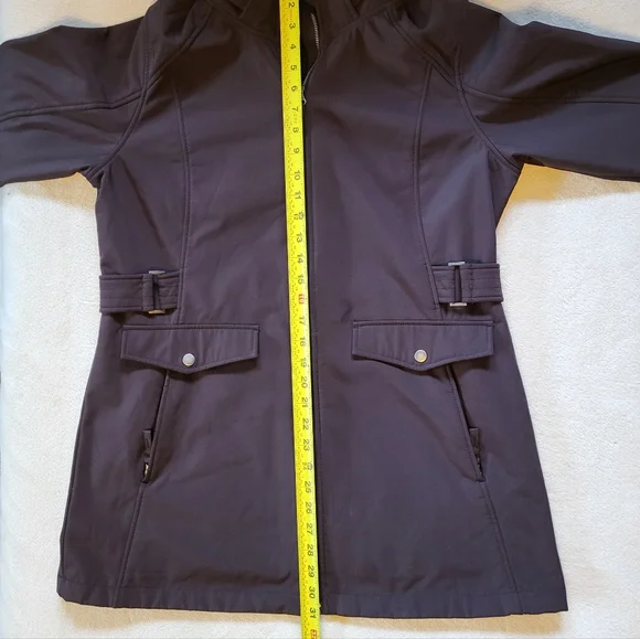 Free Country Brown Jacket With Faux Fur Lining And Removable Hood - Picture 12 of 13